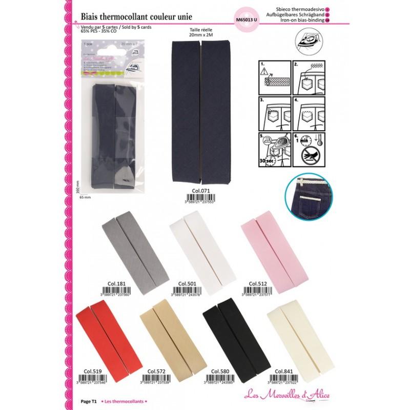 Stephanoise M65013 - BIAIS THERMOCOLLANT 20MM * 2M