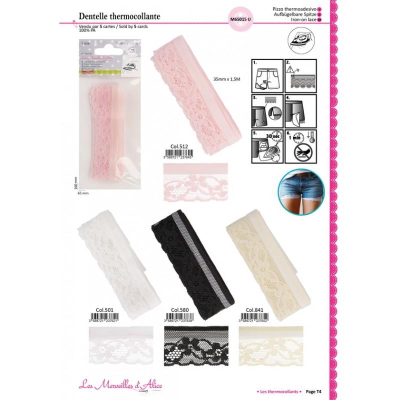 Stephanoise M65015 - DENTELLE THERMO 35MM*1 5M