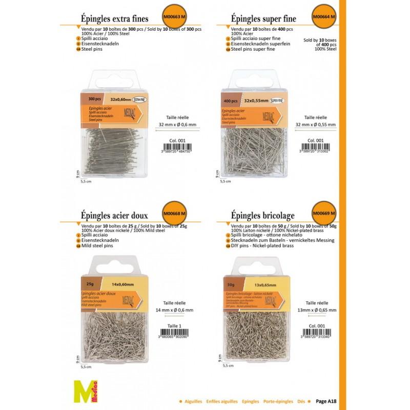 Stephanoise M668 - EPINGLES BRICOLAGE *25GR