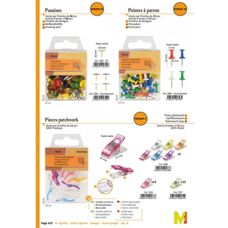 Stephanoise M684 - PINCES PATCHWORK * 12PCS