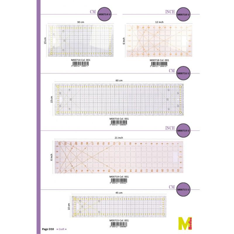 Stephanoise M719 - REGLE PATCHWORK 6"X24