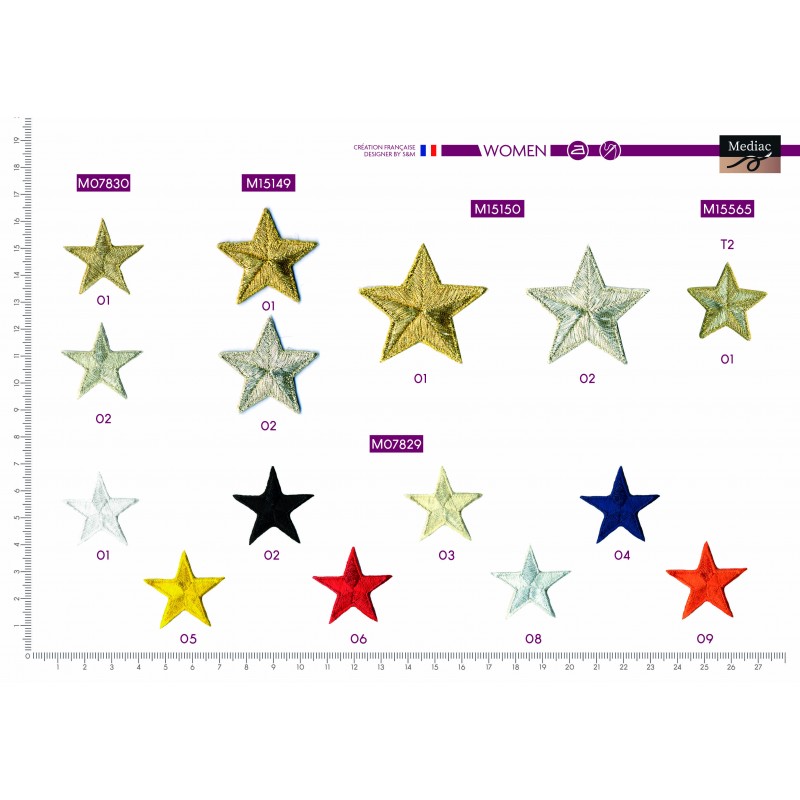 Stephanoise M7830 - S ECUSSON ETOILE OR/ARGT