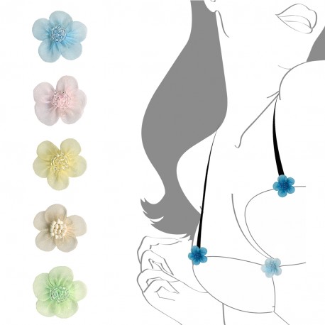 stephanoise M8132 - FLEUR MOUSSELINE+PERLES