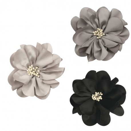 stephanoise M8715 - FLEUR ASPECT SOIE BROCHE