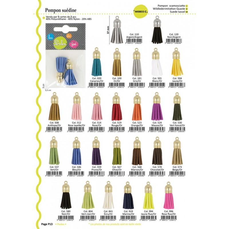Stephanoise M8833 - POMPON SUEDINE 37MM