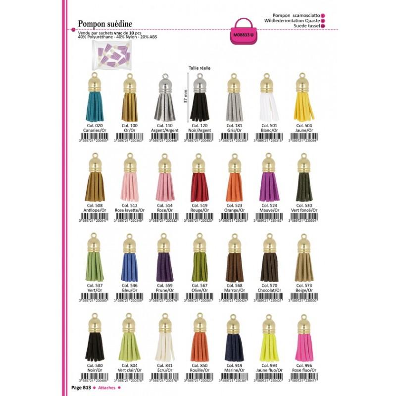 Stephanoise M8833 - POMPON SUEDINE 37MM