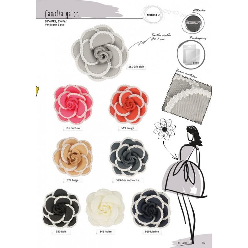 Stephanoise M8843 - FLEUR GALON S/BROCHE