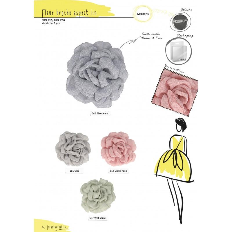 Stephanoise M8847 - FLEUR S/BROCHE
