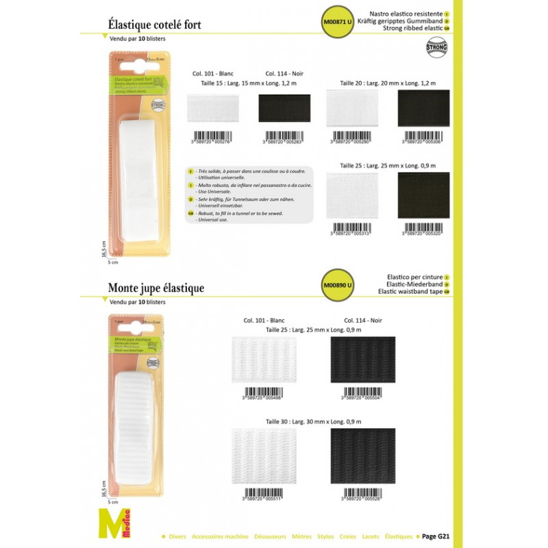 Stephanoise M890 - GROS GRAIN ELASTIQUE