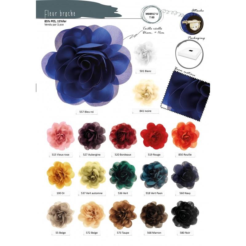 Stephanoise M8917 - FLEUR BROCHE 11CM