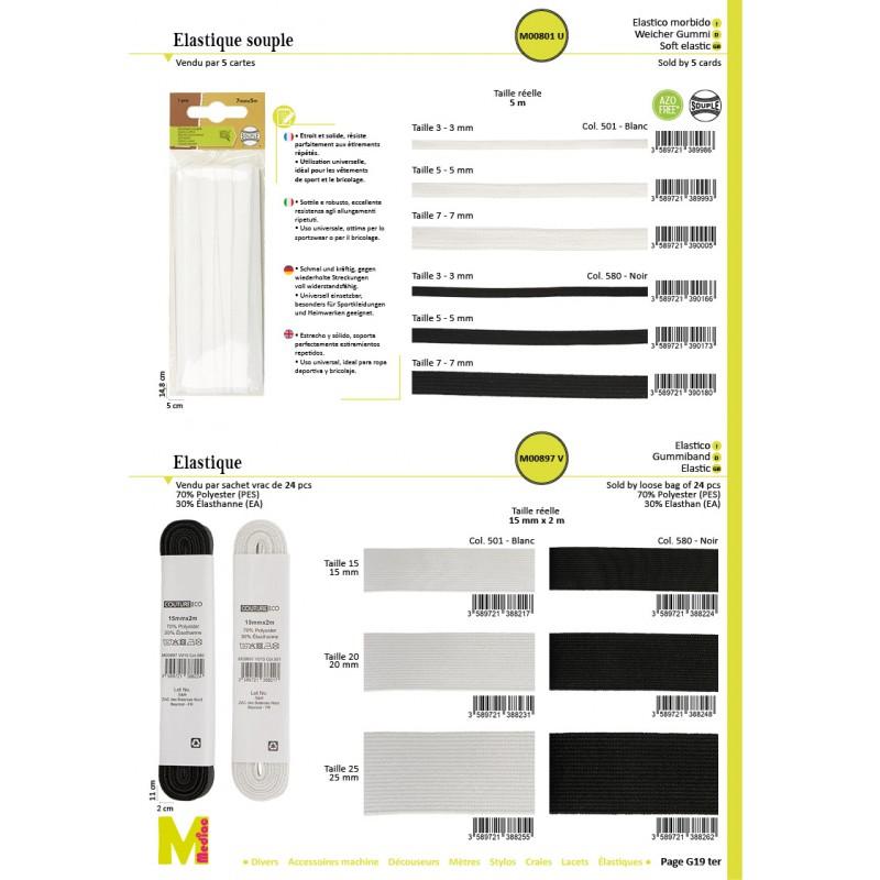 Stephanoise M897 - ELASTIQUE 20MMX2 MTS