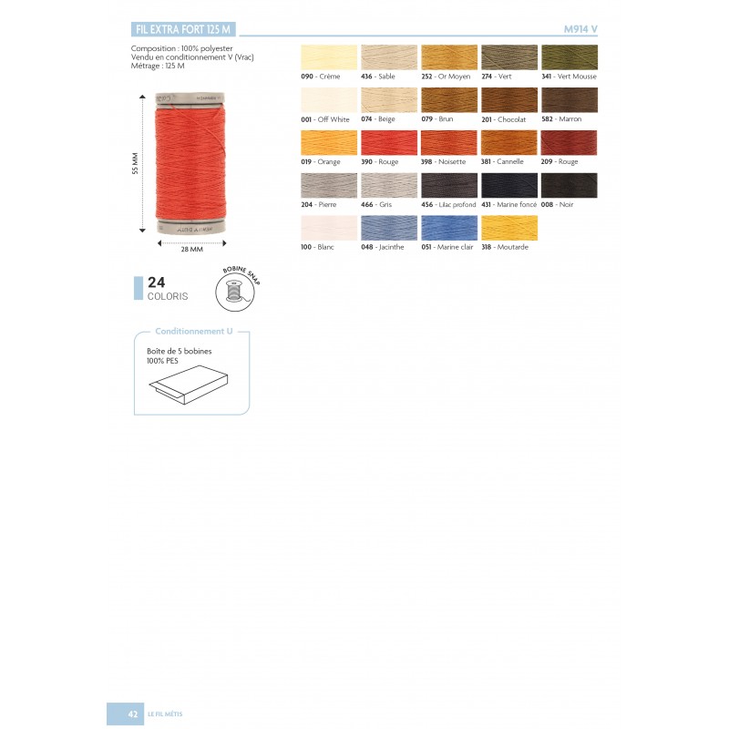 Stephanoise M914 - FIL EXTRA FORT 125M