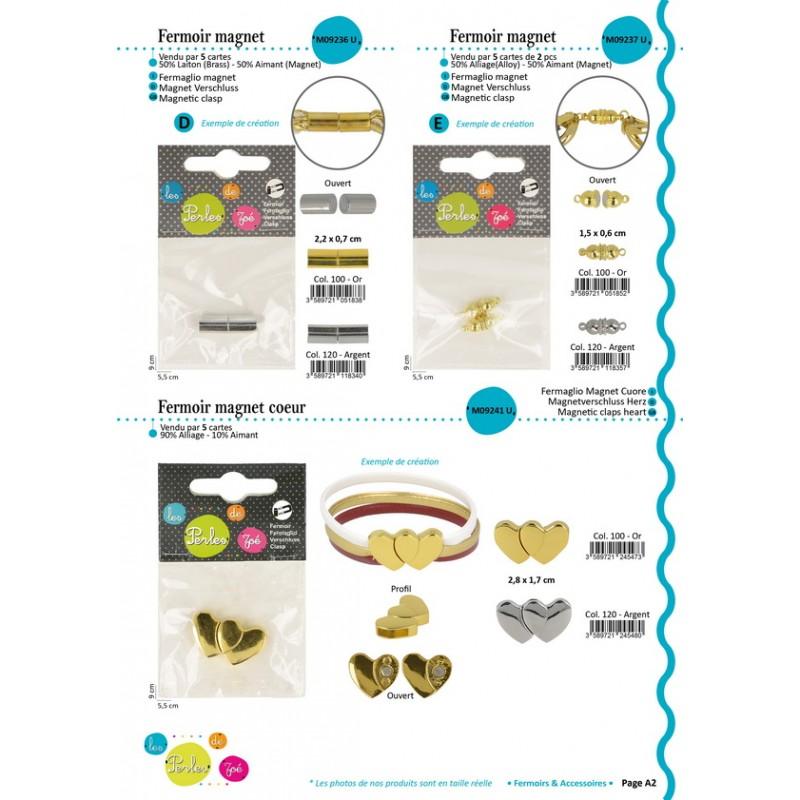 Stephanoise M9237 - FERMOIR MAGNET 15X6MM *2