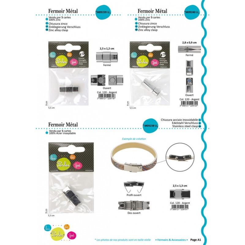 Stephanoise M9239 - FERMOIR MÉTAL 25X12MM *1