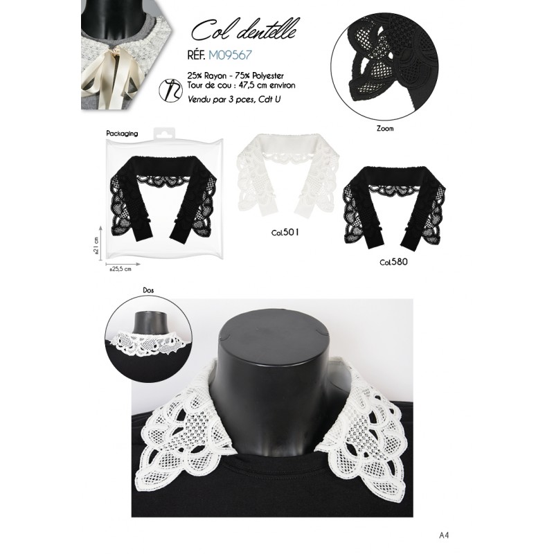 Stephanoise M9567 - COL DENTELLE