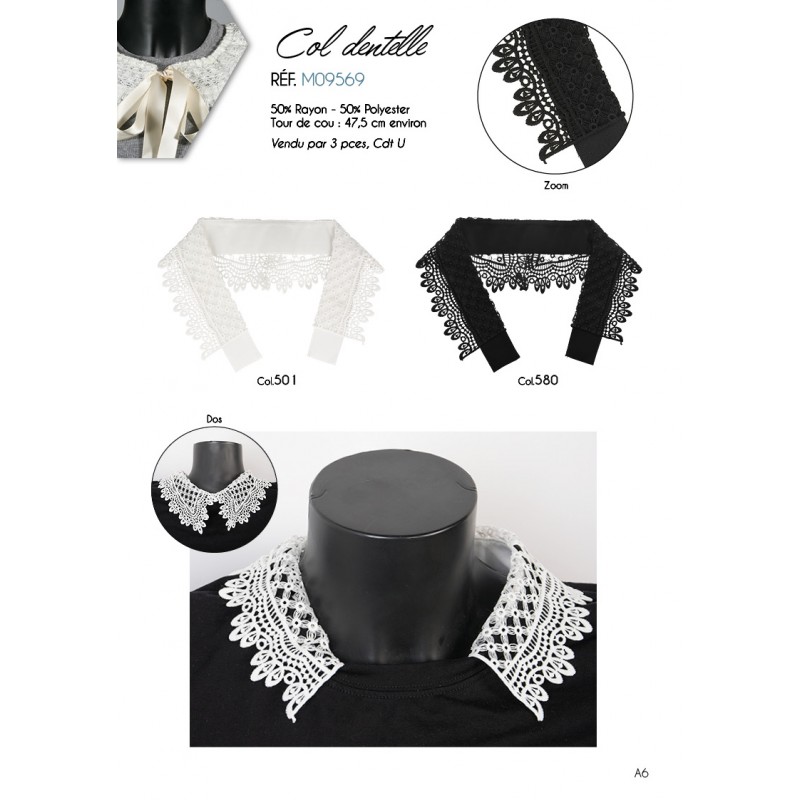 Stephanoise M9569 - COL DENTELLE
