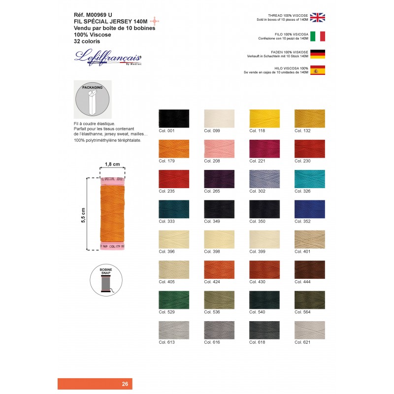 Stephanoise M969 - FIL SPECIAL JERSEY 140M