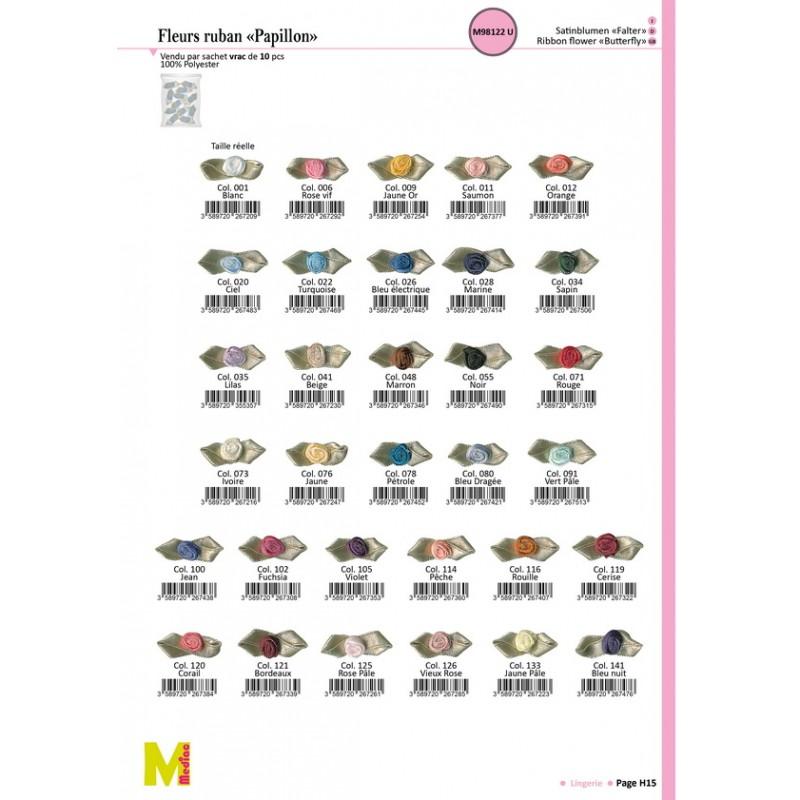 Stephanoise M98122 - FLEURS RUBAN "PAPILLON"
