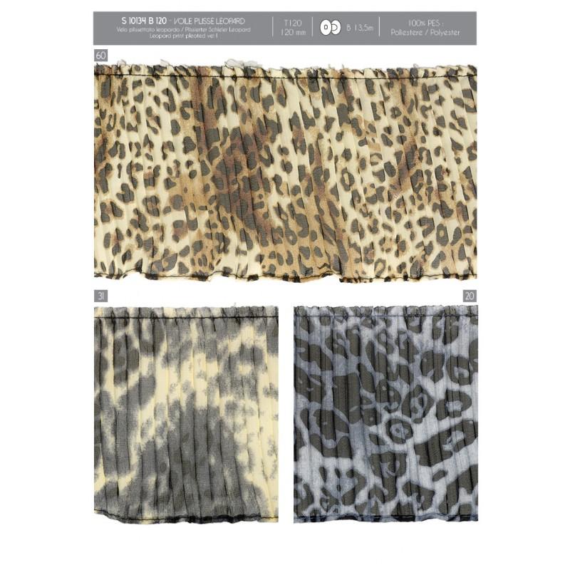 Stephanoise S10134 - VOILE PLISSÉ LÉOPARD