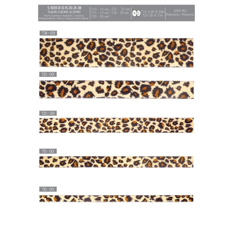 Stephanoise S10135 - RUBAN VELOURS LÉOPARD