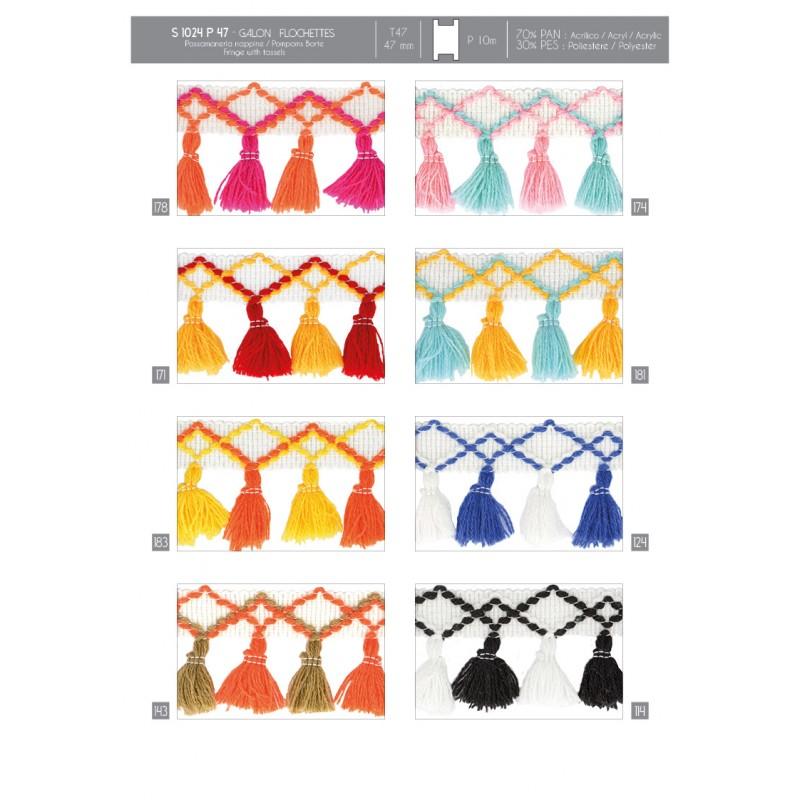 Stephanoise S1024 - GALON FLOCHETTES 47MM