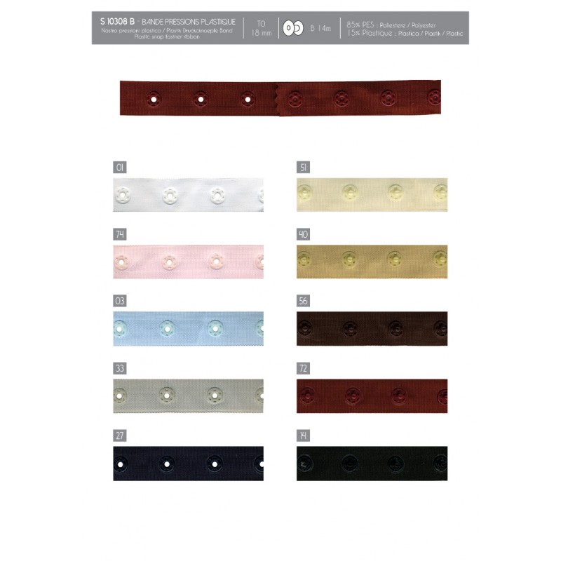 Stephanoise S10308 - BANDE PRESSION PLASTIQUE