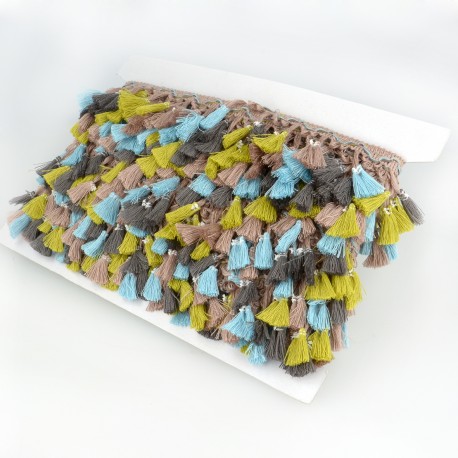 stephanoise S1031 - FRANGE POMPONS MULTICOLOR