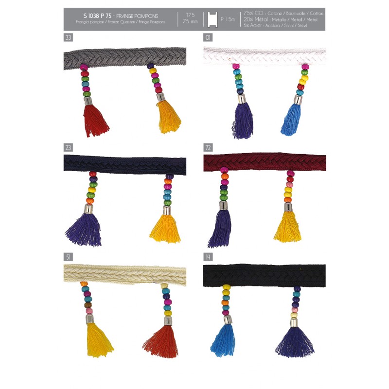 Stephanoise S1038 - FRANGE POMPONS