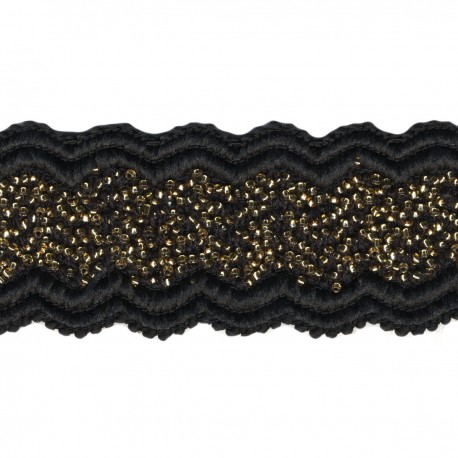 stephanoise S11028 - GALON ELASTIQUE PERLES
