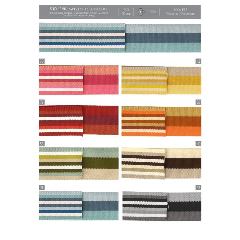 Stephanoise S1104 - SANGLE STRIPE DOUBLE FACE