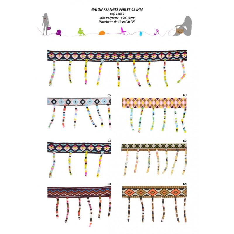 Stephanoise S11050 - GALON FRANGES PERLES