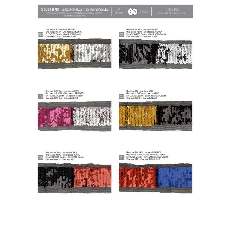 Stephanoise S11063 - GALON PAILLETTES REVERS