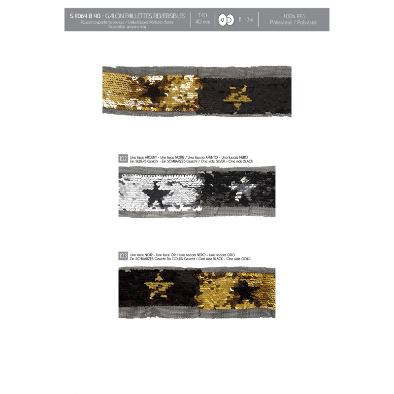 Stephanoise S11064 - GALON PAILLETTES REVERS