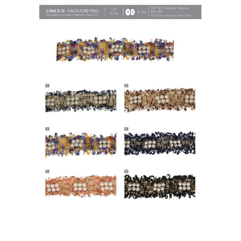 Stephanoise S11066 - GALON ROBE PERLE