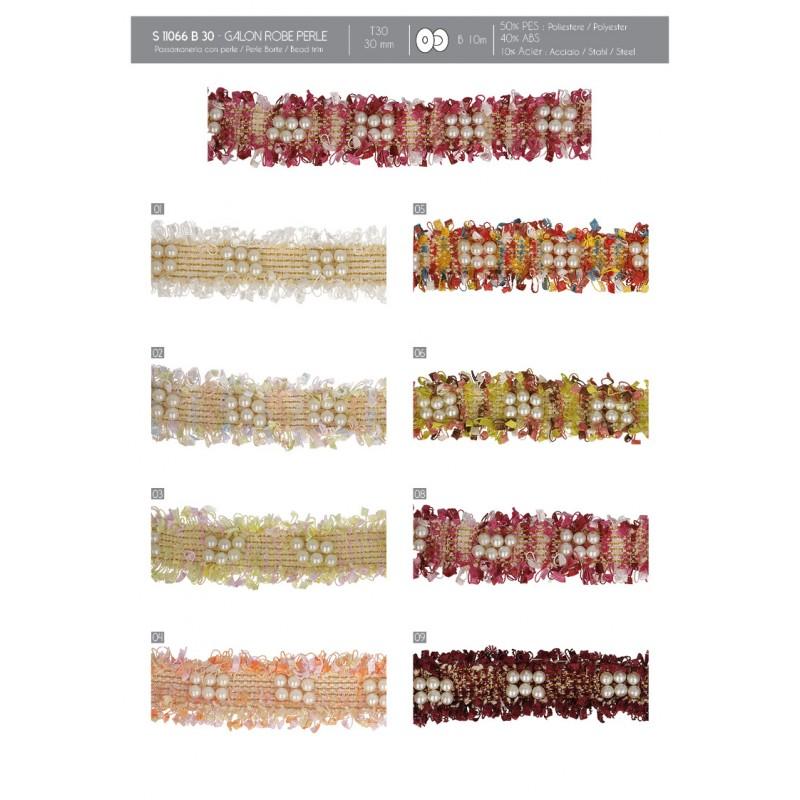 Stephanoise S11066 - GALON ROBE PERLE