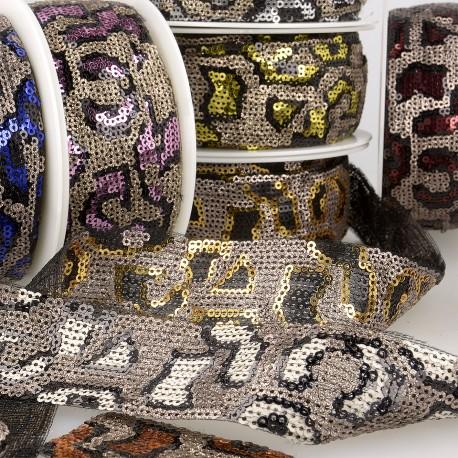 stephanoise S11081 - GALON PAILLETTES PANTHÈRE