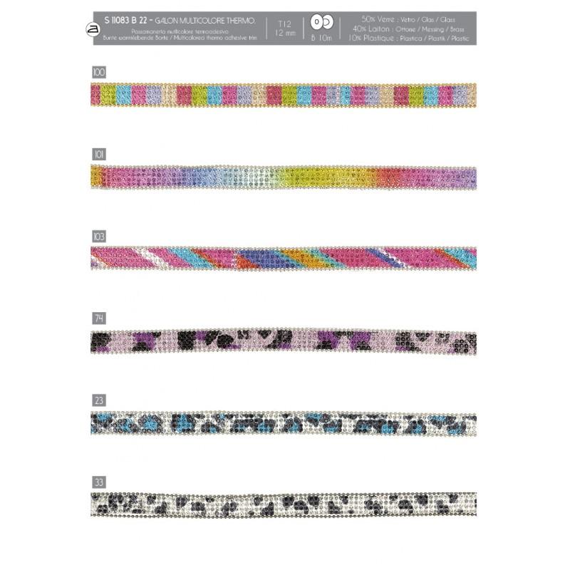 Stephanoise S11083 - GALON MULTICOLORE THERMO