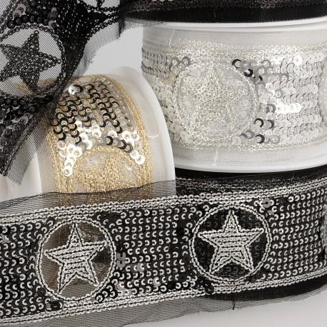 stephanoise S11095 - GALON PAILLETTES ÉTOILES