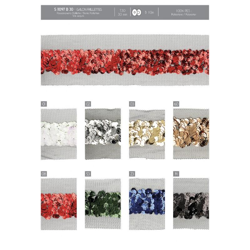 Stephanoise S11097 - GALON PAILLETTES