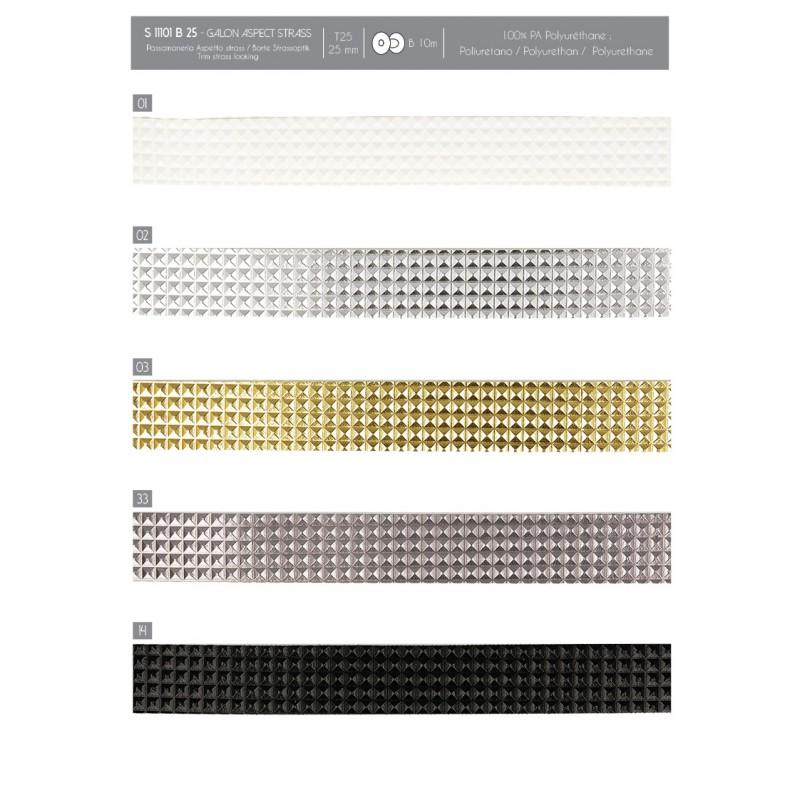 Stephanoise S11101 - GALON ASPECT STRASS