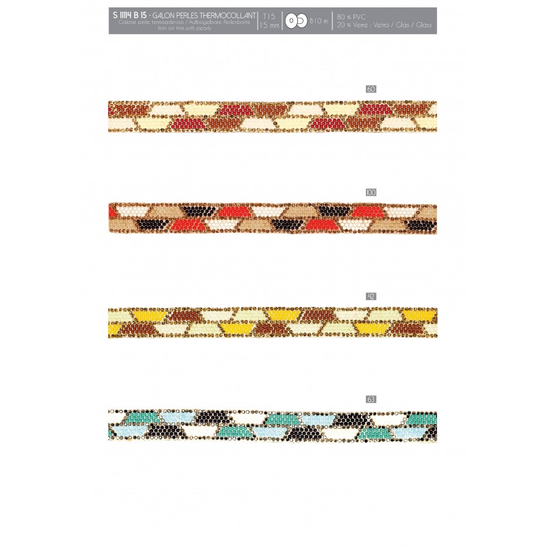 Stephanoise S11114 - GALON PERLES THERMOCOLLANT