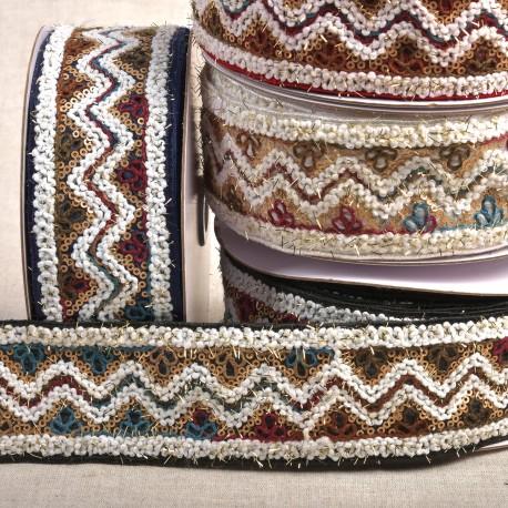 stephanoise S11118 - GALON BRODÉ PAILLETTES