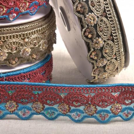 stephanoise S11119 - GALON BRODÉ ETHNIQUE