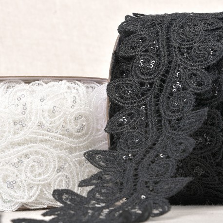 stephanoise S11126 - GUIPURE PAILLETTES