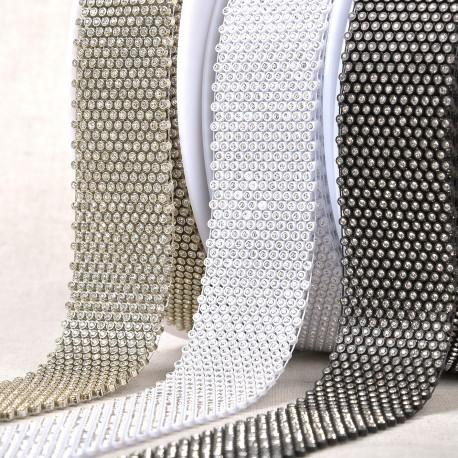 stephanoise S11129 - GALON PIERRES SUR GRILLE METAL