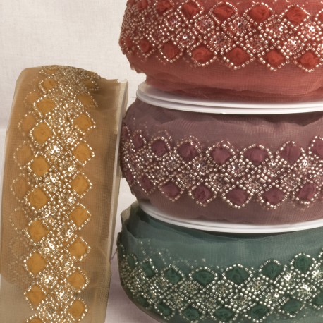 stephanoise S11141 - GALON BRODÉ PAILLETTES