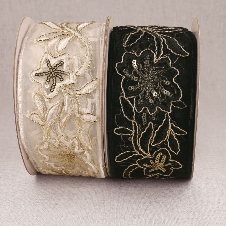 stephanoise S11145 - GALON BRODÉ PAILLETTES