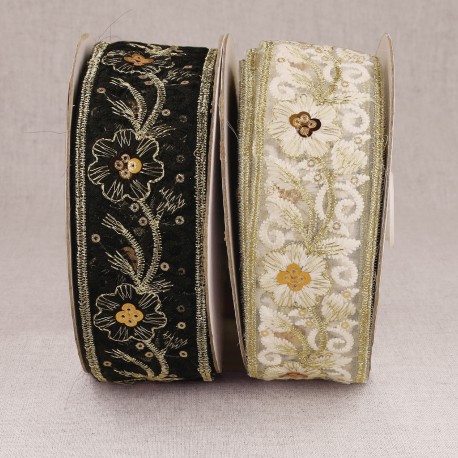 stephanoise S11146 - GALON BRODÉ PAILLETTES