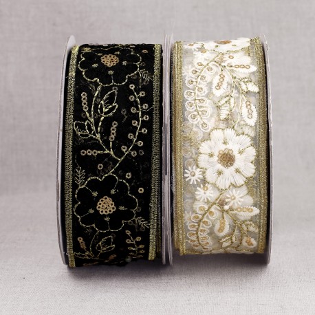 stephanoise S11147 - GALON BRODÉ PAILLETTES