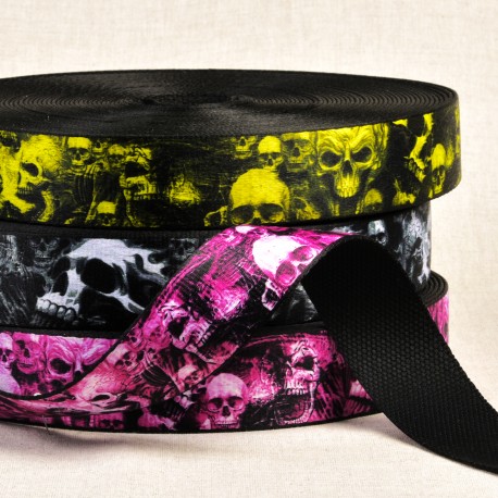 stephanoise S1116 - SANGLE TÊTES DE MORTS